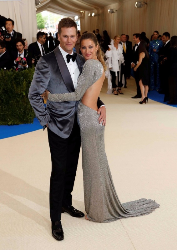 Gisele Bundchen and Tom Brady.（路透）