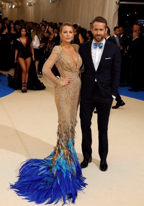 Blake Lively and Ryan Reynolds（路透）