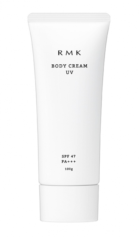 RMK UV身體防護凝霜SPF47、PA+++（100g）／1,250元
絕佳的保濕效果，同時防禦紫外線守護肌膚的日間身體防護凝霜。