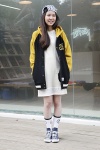 Emily Chen／Stussy Taipei店員
印有可愛ICON的襪子搭配帆布鞋，不易出錯又充滿年輕活力。
