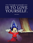 米老鼠（Mickey Mouse）‧米奇（Mickey Mouse）：「學會自嘲也是愛自己的一種表現。」
