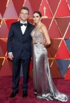 Matt Damon and Luciana Barroso（法新社）