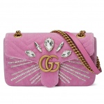 Gucci Marmont水晶裝飾鍊帶包，NT$99,900。