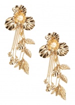 H&M金色花朵造型耳環，價格店洽。