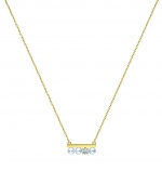 TASAKI鑽石珍珠黃K金項鍊，NT60,400。