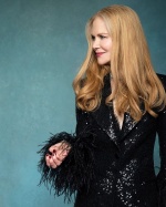 Nicole Kidman 妮可基嫚穿著 Michael Kors Collection 的俐落套裝。（照片翻拍自biglittlelies IG）