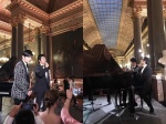 周杰倫與郎朗在婚禮上表演四手聯彈。（照片截自微博）