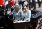 凱特王妃對於「冰藍色」情有獨鍾。（路透）