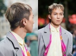 韓國男星宋旻浩走上Louis Vuitton 2020春夏男裝伸展台。（截自微博）