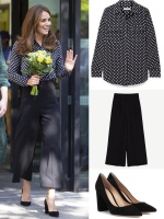 皇室品味超平價！凱特王妃的寬襬褲竟是來自「這個」快時尚品牌！