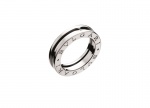 BVLGARI B.zero1系列白K金單環婚戒對戒，約NTD38,700。