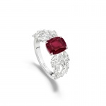 PIAGET Treasures Collection 18K 白金紅寶石高級珠寶戒指，價格店洽。