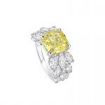 PIAGET Treasures Collection 18K白金黃鑽高級珠寶戒指，價格店洽。