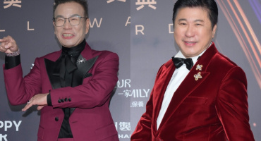 金鐘最強幸運色！胡瓜、沈玉琳撞色「勃根地紅西裝」雙雙抱回大獎