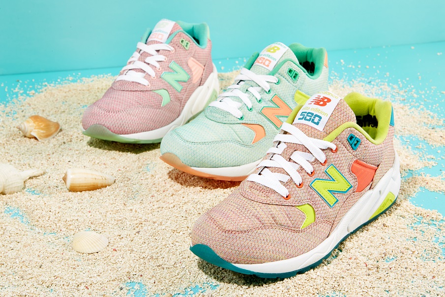 New Balance WRT580冰沙系列，共三款配色（粉綠冰沙WRT580ST、粉紫冰沙WRT580SA、粉橘冰沙WRT580S）　3,650元。