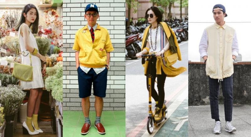 Dappei服飾穿搭誌>>鮮艷色系走跳街頭「黃色不顯黑」穿搭推薦！