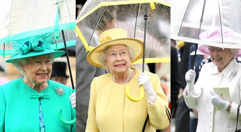 英女王伊莉莎白這把「傘」好無敵！