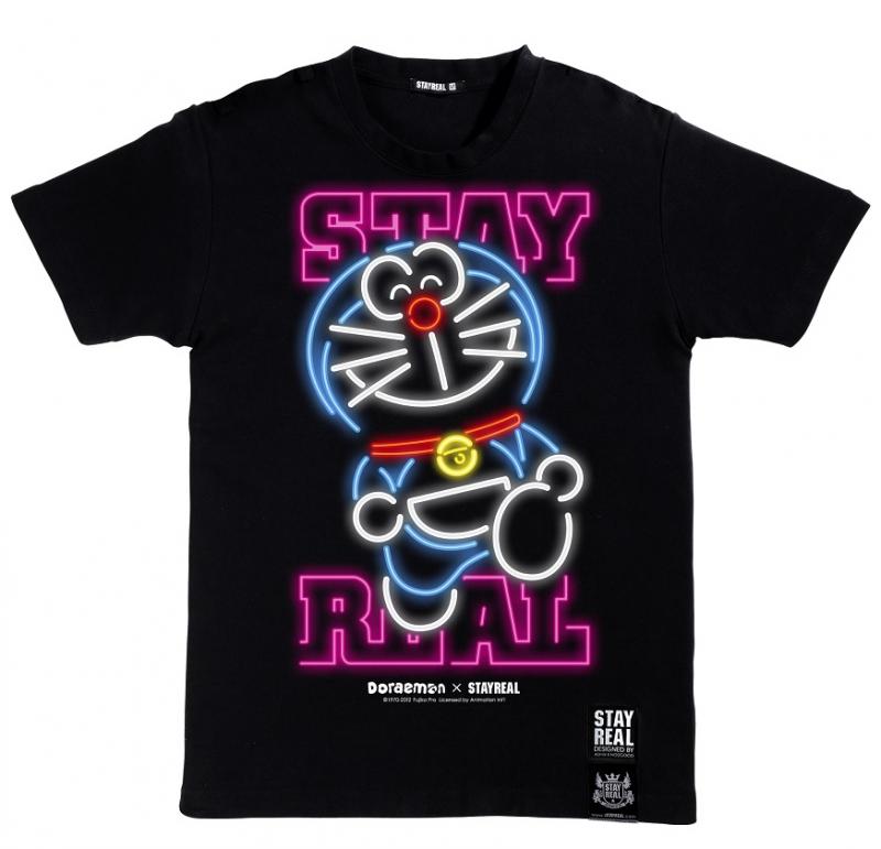 STAYREAL x 哆啦A夢 夜電T／1,280元。