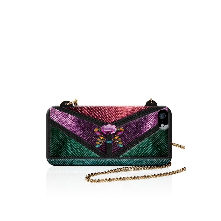 iPhone 皮革印花矽膠鍊帶保護套，40歐元 。（圖片擷取自IPHORIA）