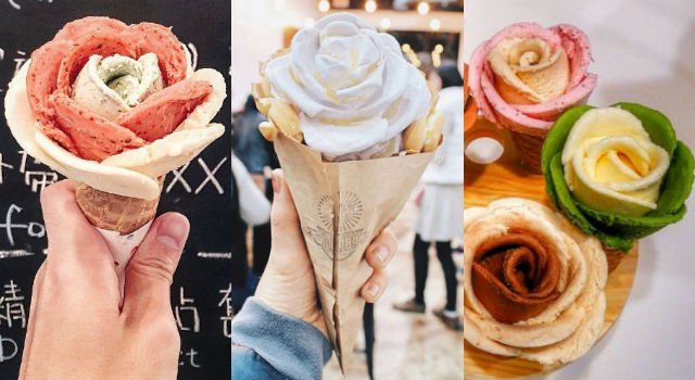 吃冰也能耍浪漫？「玫瑰花霜淇淋」簡直最強約會美食