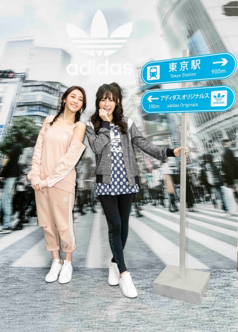 吳心緹非常喜歡adidas Originals 2017春夏的TOKYO城市系列，笑說穿起來帥氣可愛又非常修身。（品牌提供）