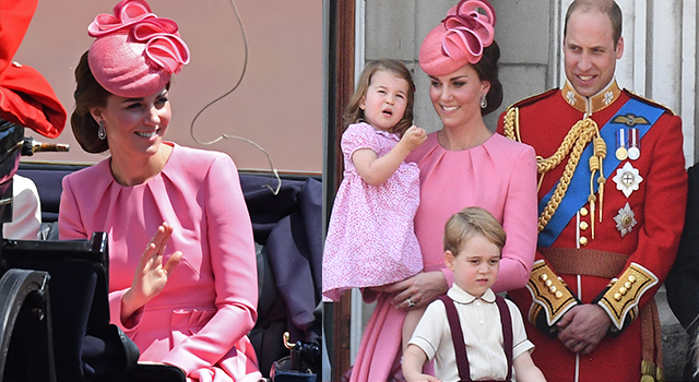 世上最萌母女裝！凱特王妃、夏綠蒂公主粉嫩現身女王生日慶典成全場焦點！