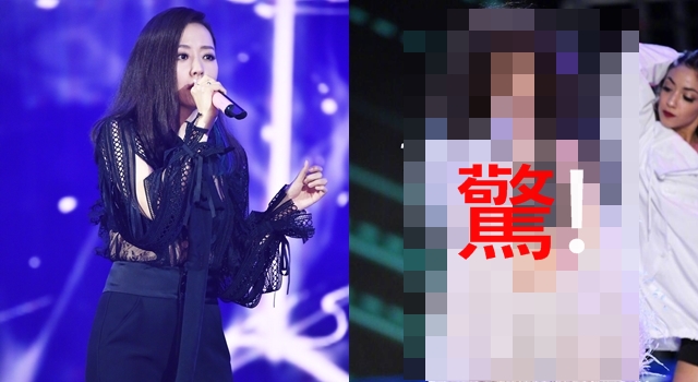 中國歌手張靚穎「泡麵捲髮」登維密舞台？網友嘆：估計得罪造型師了！