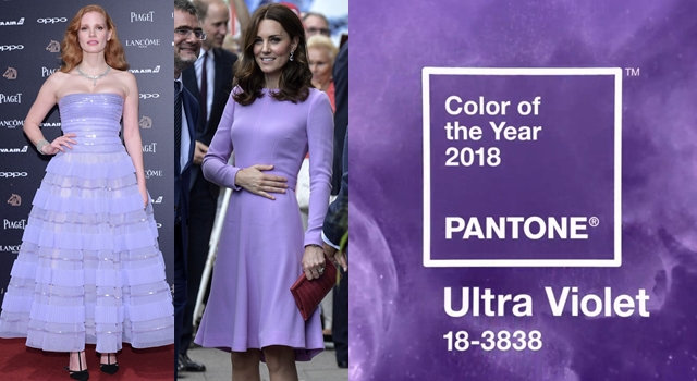 PANTONE公布2018代表「紫外光」！凱特王妃、潔西卡早已為它瘋狂！