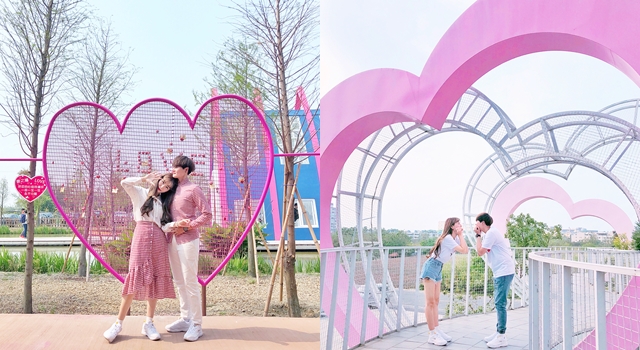 清明連假快衝！不用去韓國，中南部就有「必打卡粉紅愛心景點」！