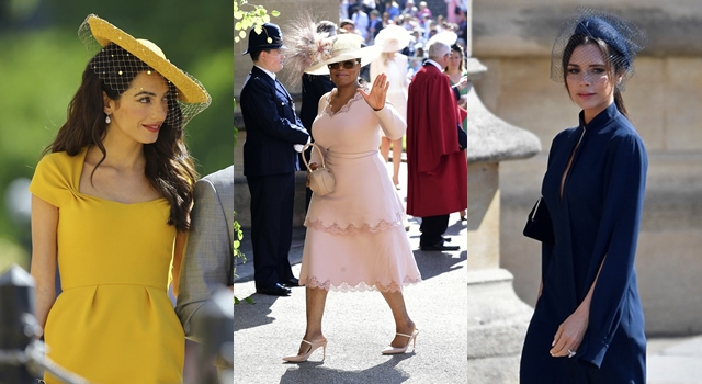 英皇室婚禮賓客造型搶鏡！克隆尼老婆Amal、貝嫂維多利亞禮服「多一片」！