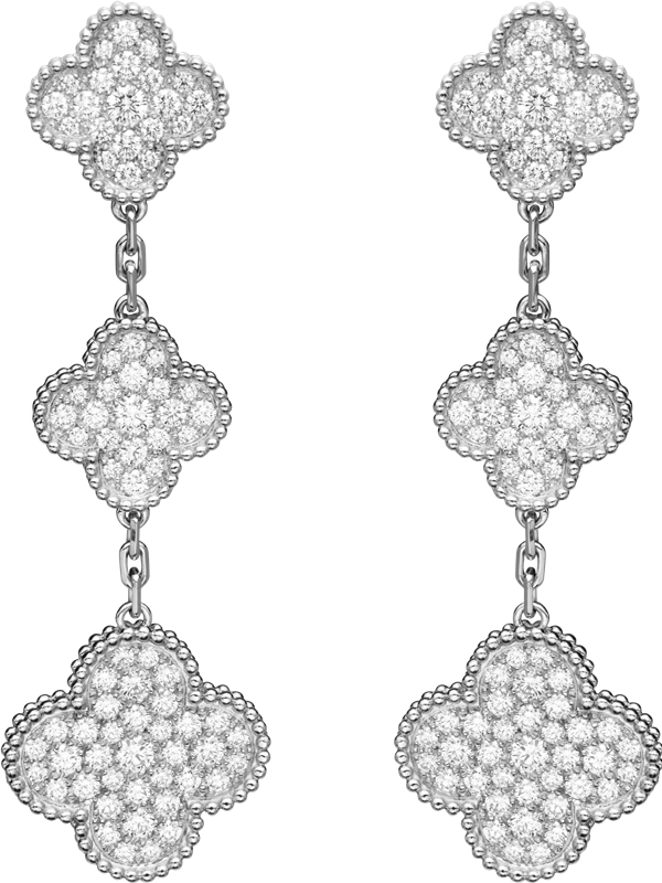 Van Cleef & Arpels，Magic Alhambra耳環，建議售價:約台幣1,430,000元。（品牌提供）