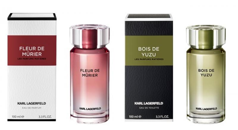 KARL LAGERFELD 艷紅漿果花淡香精、綠意香橙木淡香水，100ml/NTD2,400。