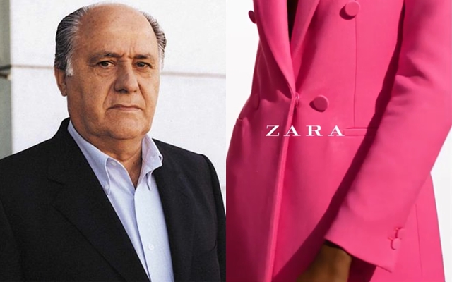 Zara創辦人Amencio Ortega全球時尚霸主地位不保。（擷取自Pinterest、ZARA IG）