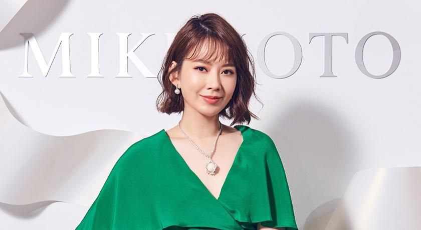 Melody 今日出席 MIKIMOTO 頂級珠寶展。