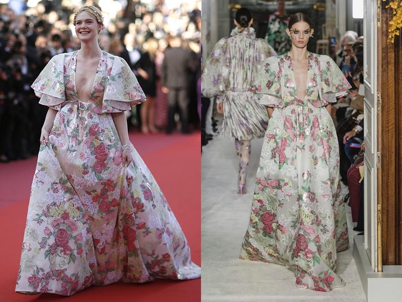 Elle Fanning in Valentino。