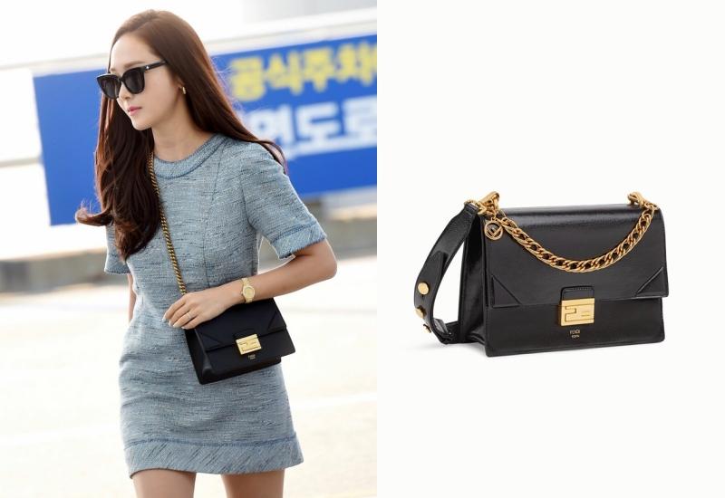 Jessica的肩背包為Fendi的全新包款「KAN U」