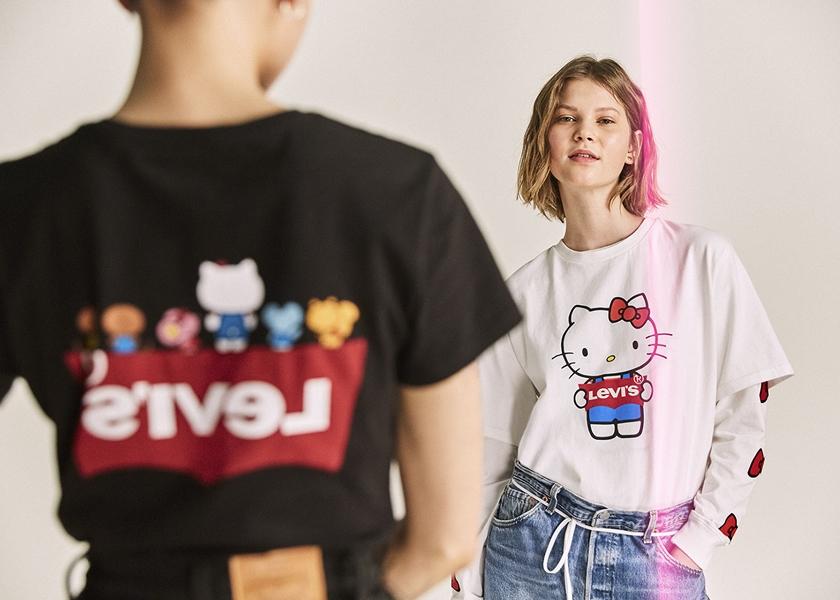 LEVI’S®  x Hello Kitty® 的系列超可愛又具個性感。