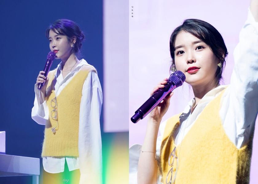 IU 登台前私服造型被偷拍！激似「公園大媽」連鐵粉也看不下去