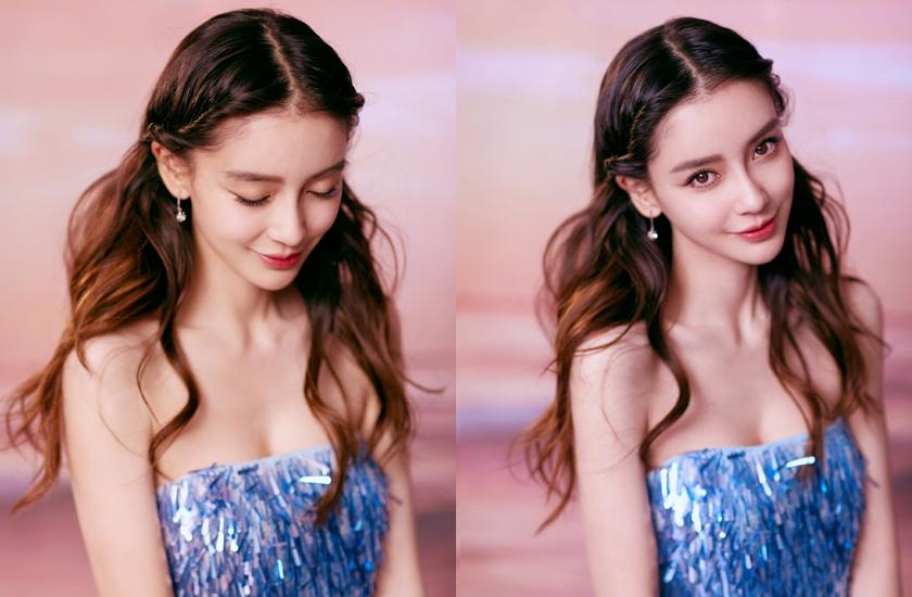 Angelababy 出席活動再度展現高衣Q。（翻攝自Angelababy、楊穎工作室WEIBO）