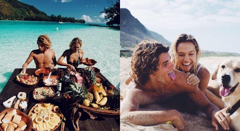 與前任男友Jay Alvarrez曾是讓人欣羨的一對旅遊情侶。（翻攝自JetSetJade IG）