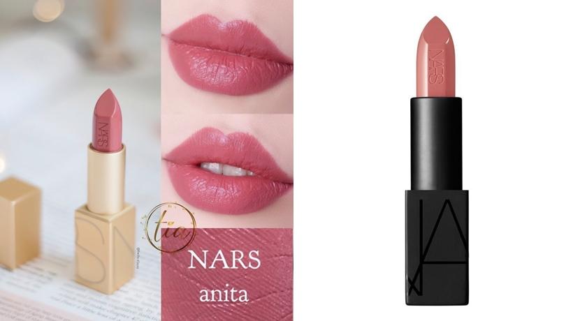 Nars 惹火唇膏，#Anita，NT1,100。（翻攝自tia_cosmetics IG、品牌提供）