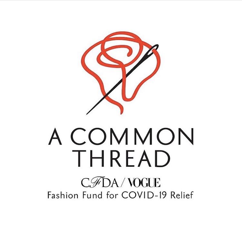 Anna Wintour與CFDA主席Tom Ford將推動「A Commen Thread」的大型募款。（截自CFDA IG）