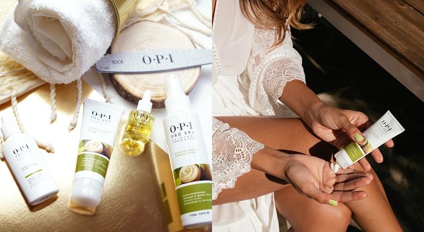 以最專業的抗老手足保養— PRO SPA 古布阿蘇系列，提供完整服務。（翻攝自opi IG）