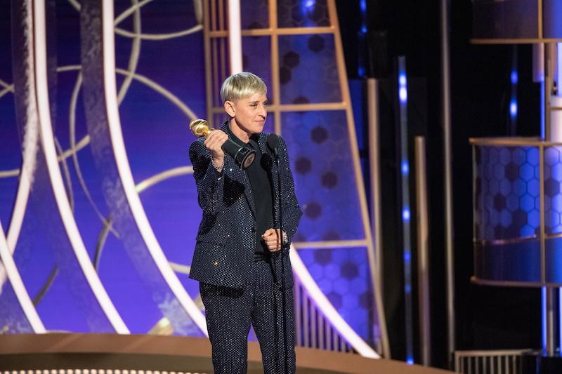 Ellen DeGeneres在今年初拿下金球獎終身成就獎。（美聯社）