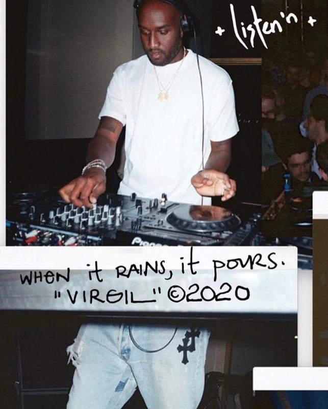 Virgil Abloh因為留言而引起爭議。（截自Virgil Abloh IG）