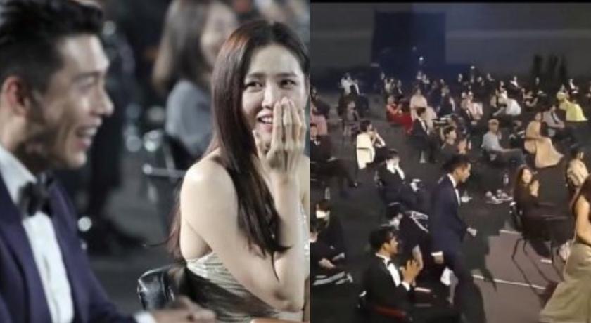 孫藝珍深情望向玄彬，被網友直呼超有愛！（翻攝自 Weibo）