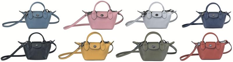 Le Pliage Cuir推出全新「奈米」尺寸，各NTD9,900。（品牌提供）