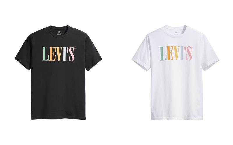 左：Levi’s Logo 黑T，NTD1,090、右：Levi’s Logo 白T，NTD1,090。