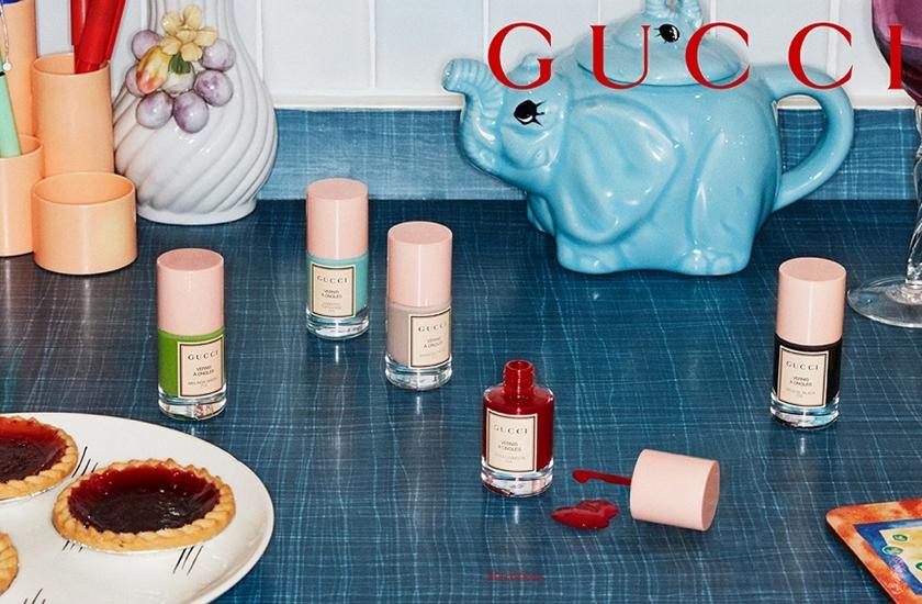 GUCCI BEAUTY 推出新系列指彩「秀色在握」系列。（品牌提供）