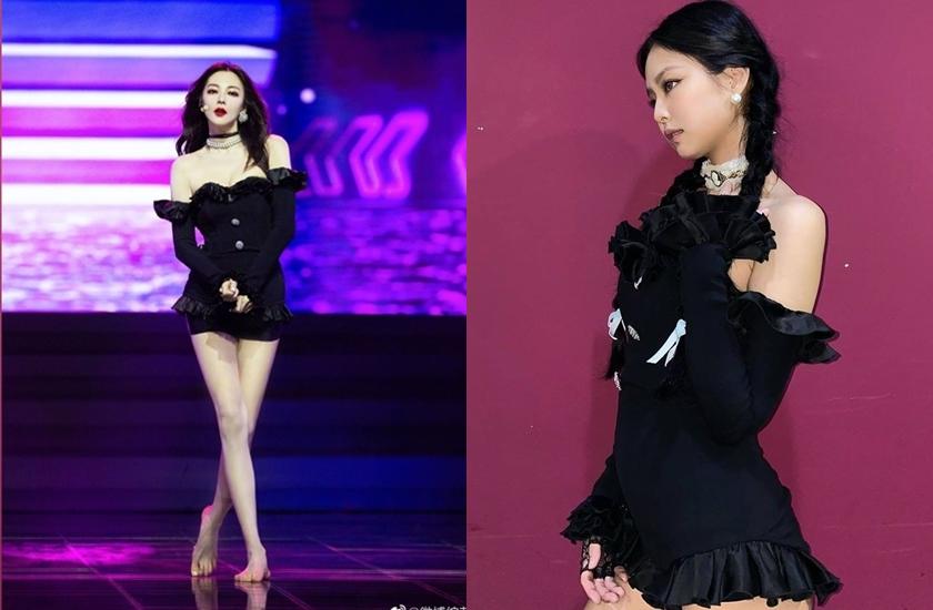 中國女星撞衫 Jennie 卻「穿錯重點」？被酸：胸前為什麼不立正站好！